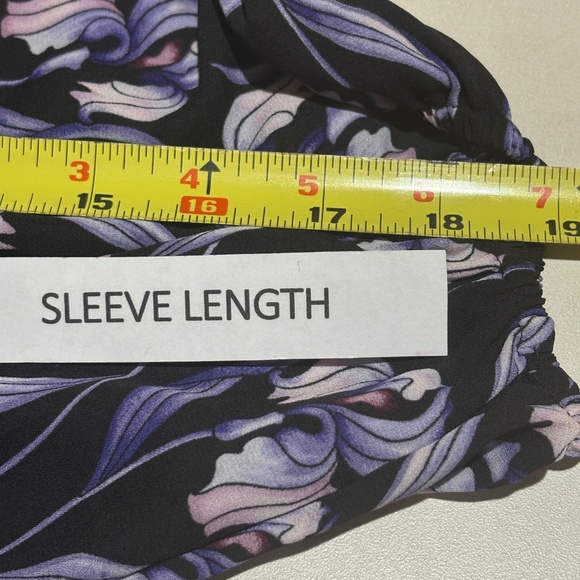 WHBM Women BalloonSleeve Tie Waist Mini Dress Sz 8 Party Cocktail Flirty Wedding - Picture 8 of 11